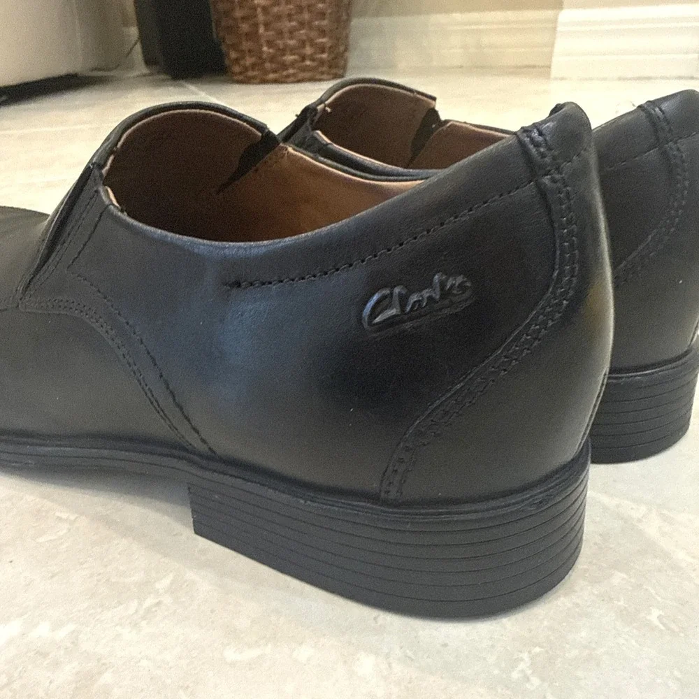 Clark Collection Men's 12 M Black Whiddon Step‎ Loafers Shoes Career Comfort